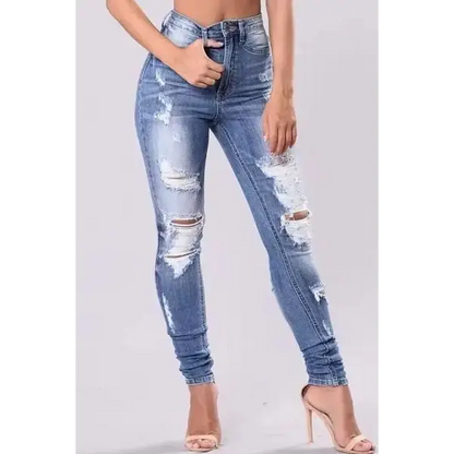 Distressed Skinny Jeans Plus Size.