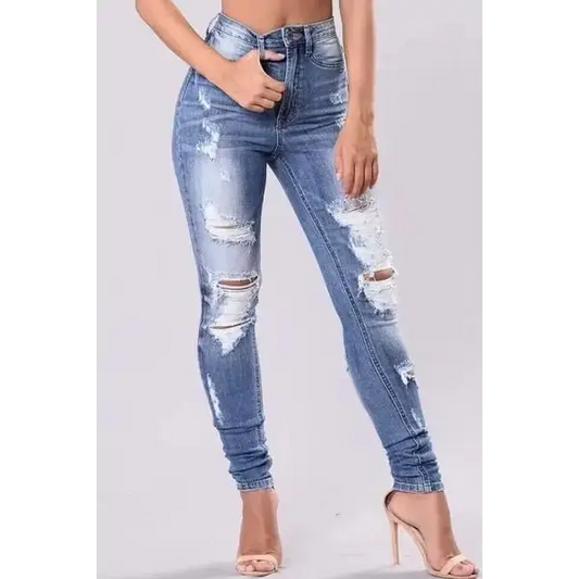 Distressed Skinny Jeans Plus Size.