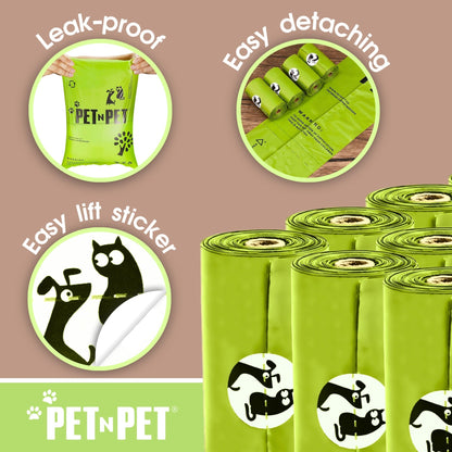 Plant-based Dog Poop Bags 120 Counts
