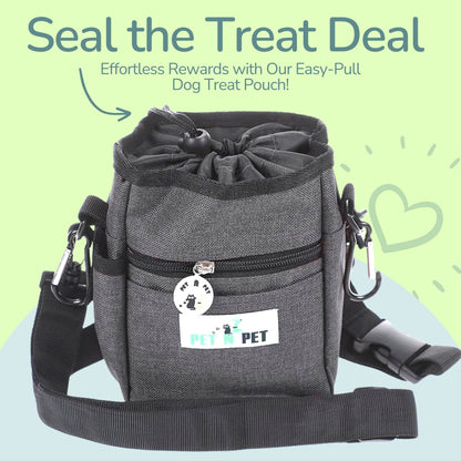 Dog Treat Pouch with 3 Rolls of Poop Bags