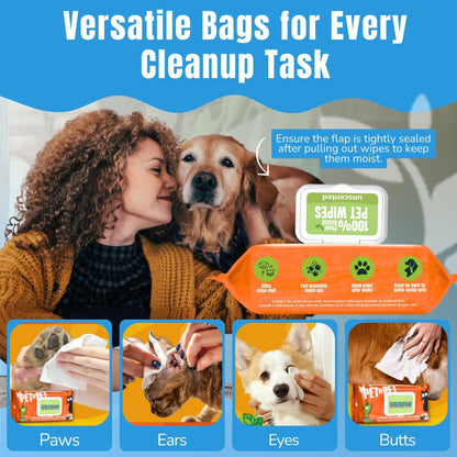 Dog Wipes Cleaning Deodorizing 400 Counts
