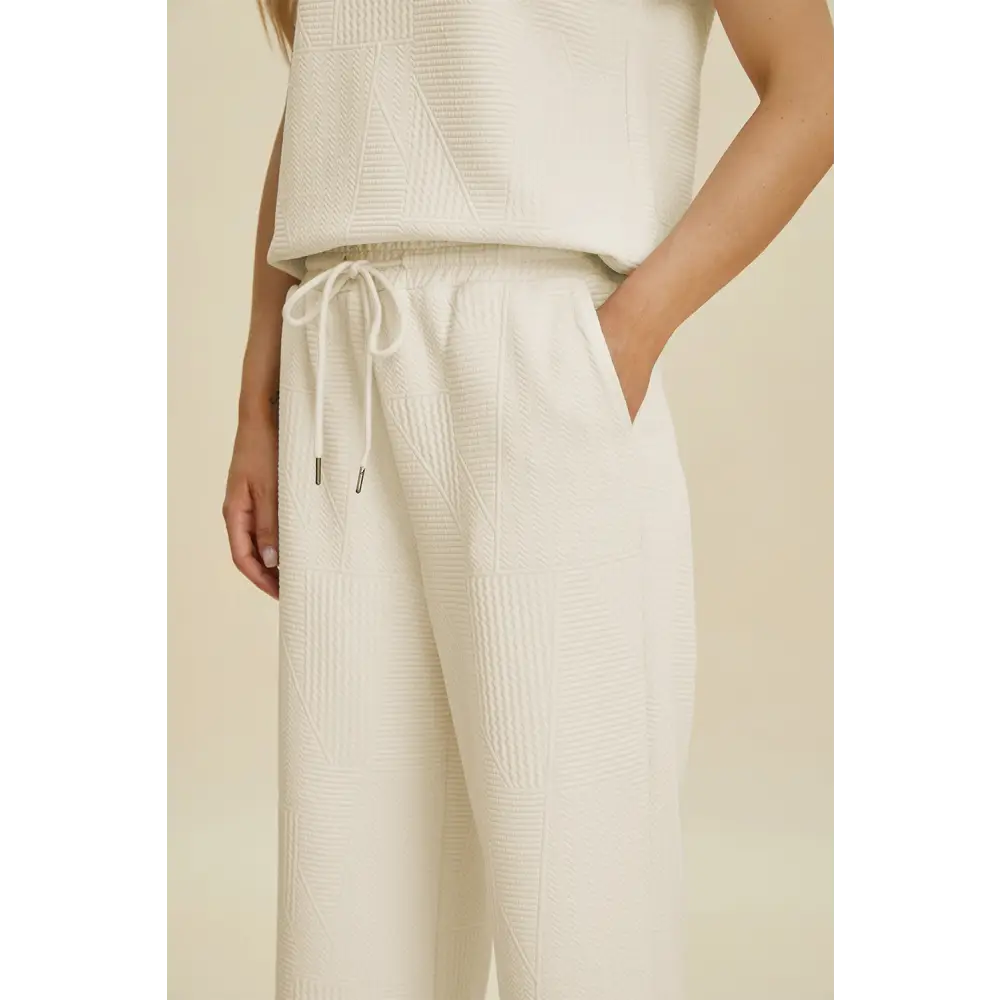 Double Take Full Size Collared Neck Short Sleeve Top and Pants Set.