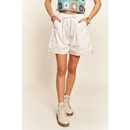Drawstring Shorts with Pockets.