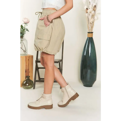 Drawstring Shorts with Pockets.