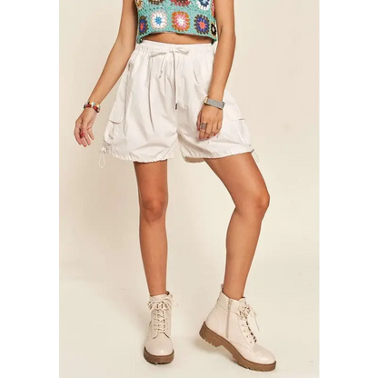 Drawstring Shorts with Pockets.