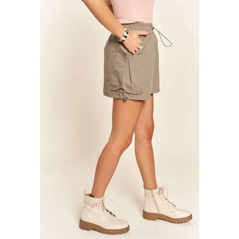 Drawstring Skort with Pockets.