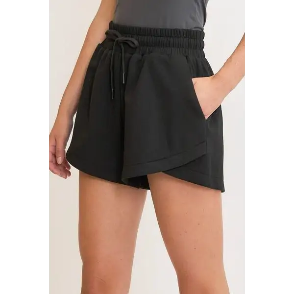 Drawstring Sweatshorts with Pockets.