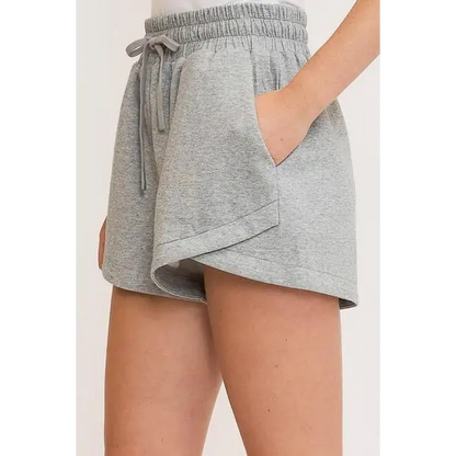 Drawstring Sweatshorts with Pockets.