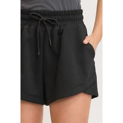 Drawstring Sweatshorts with Pockets.