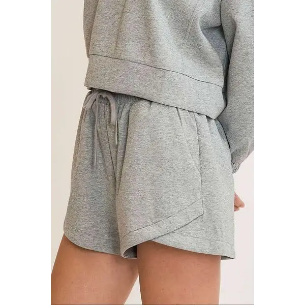 Drawstring Sweatshorts with Pockets.
