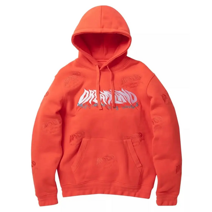 DreamLand Overwhelmed Salmon Sweat Suit Set.
