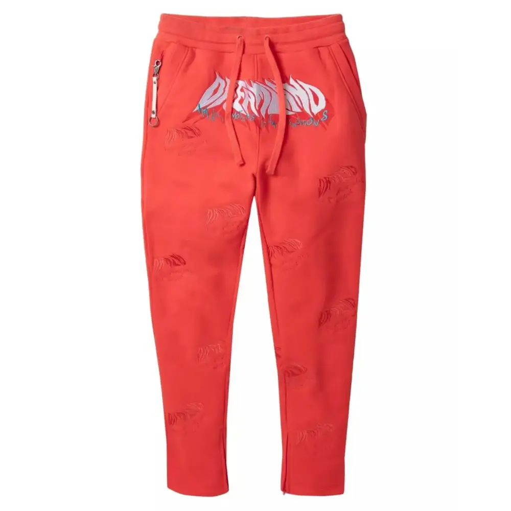 DreamLand Overwhelmed Salmon Sweat Suit Set.