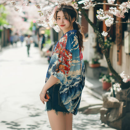 Blue Oceans Kimono