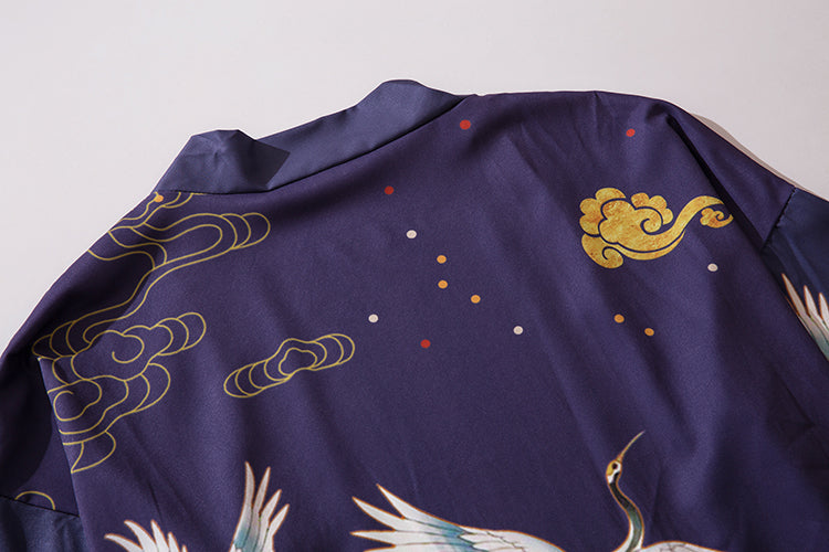 Purple Cranes Kimono