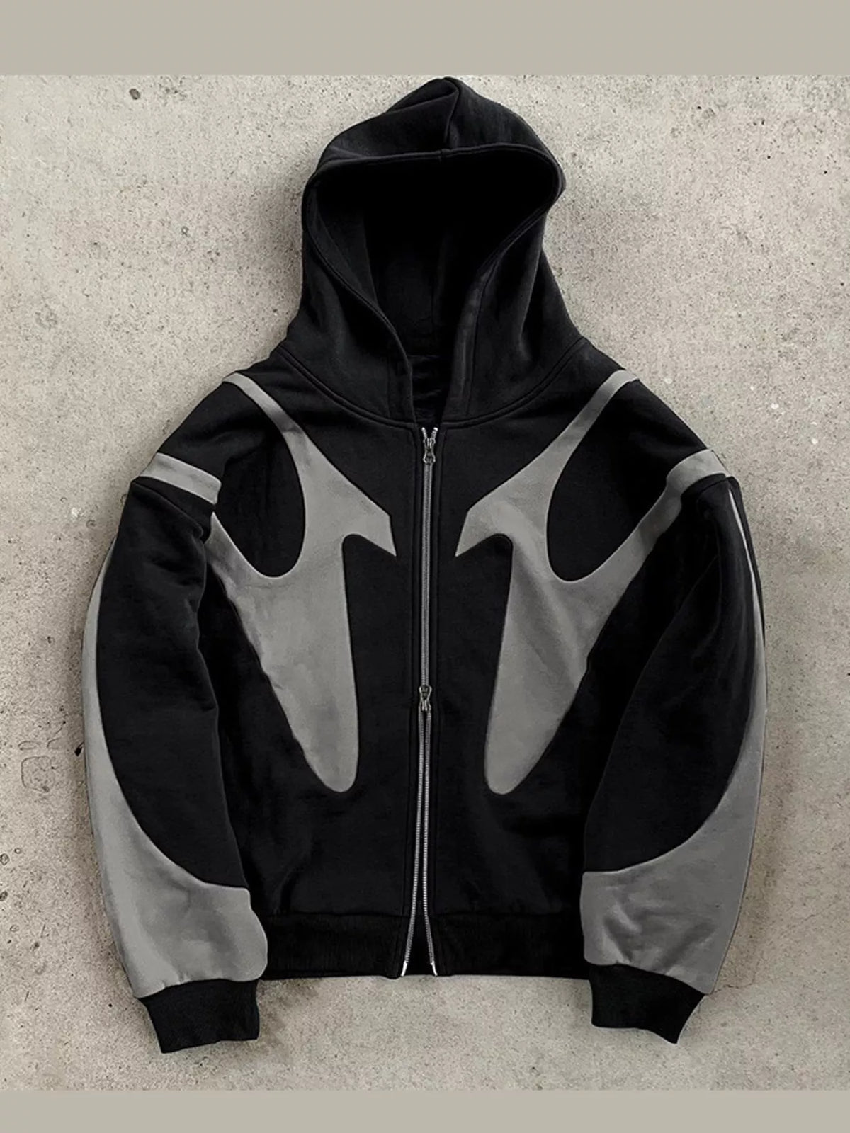 Men's oversized color-block hoodie