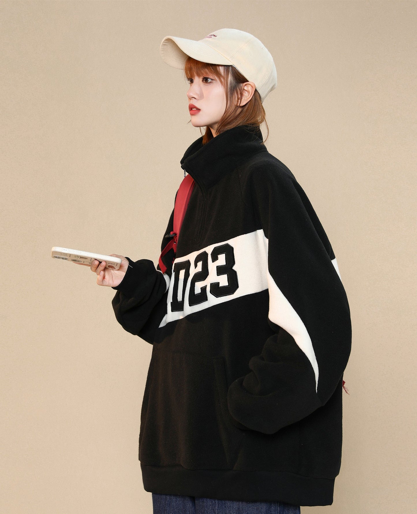 Quarter Zip Up Sweatshirt