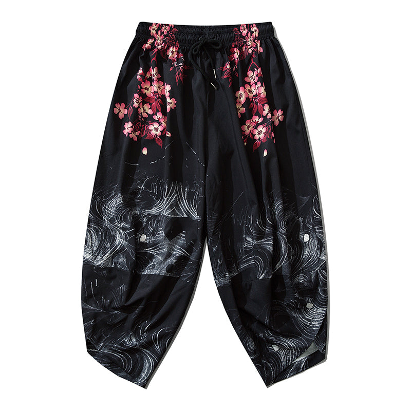 Pink Flowers Lightweight Pants