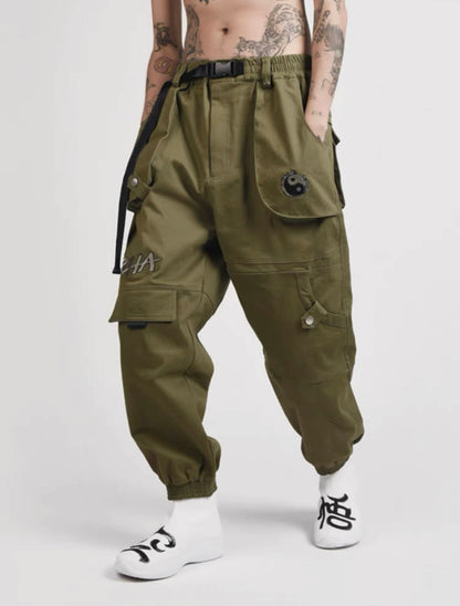 Yin Yang Army Green Cargo Pants