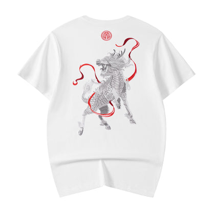Raging Kirin Embroidery Tee