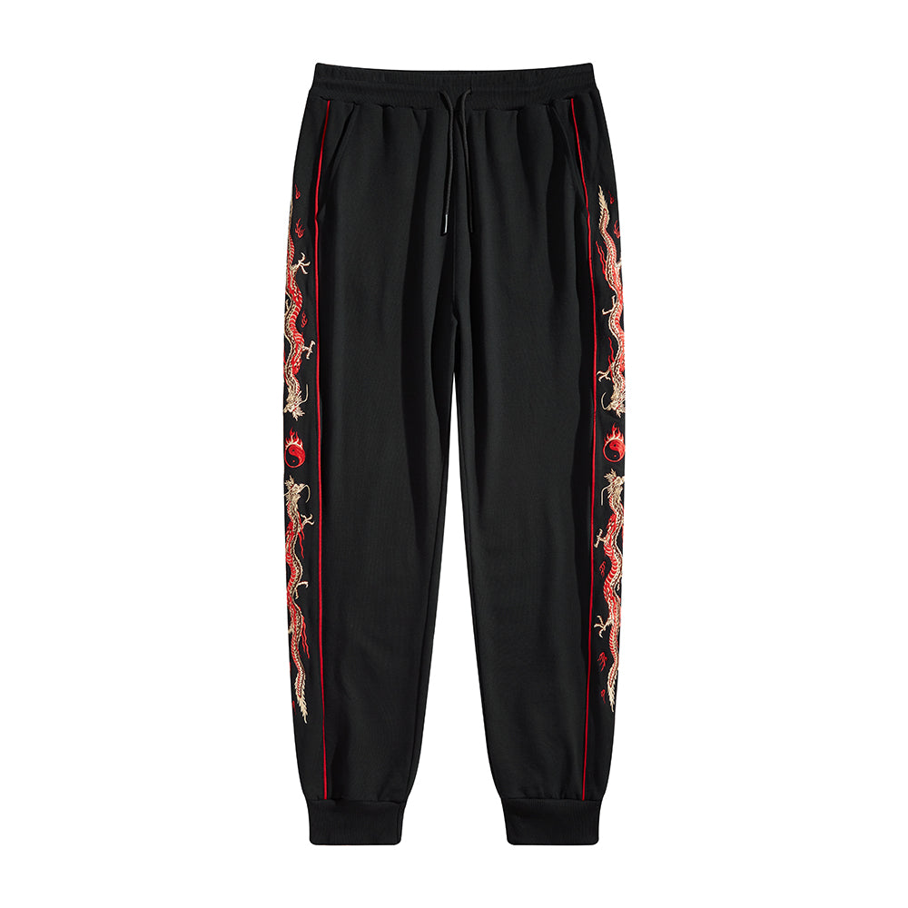 Dragon Embroidery Joggers
