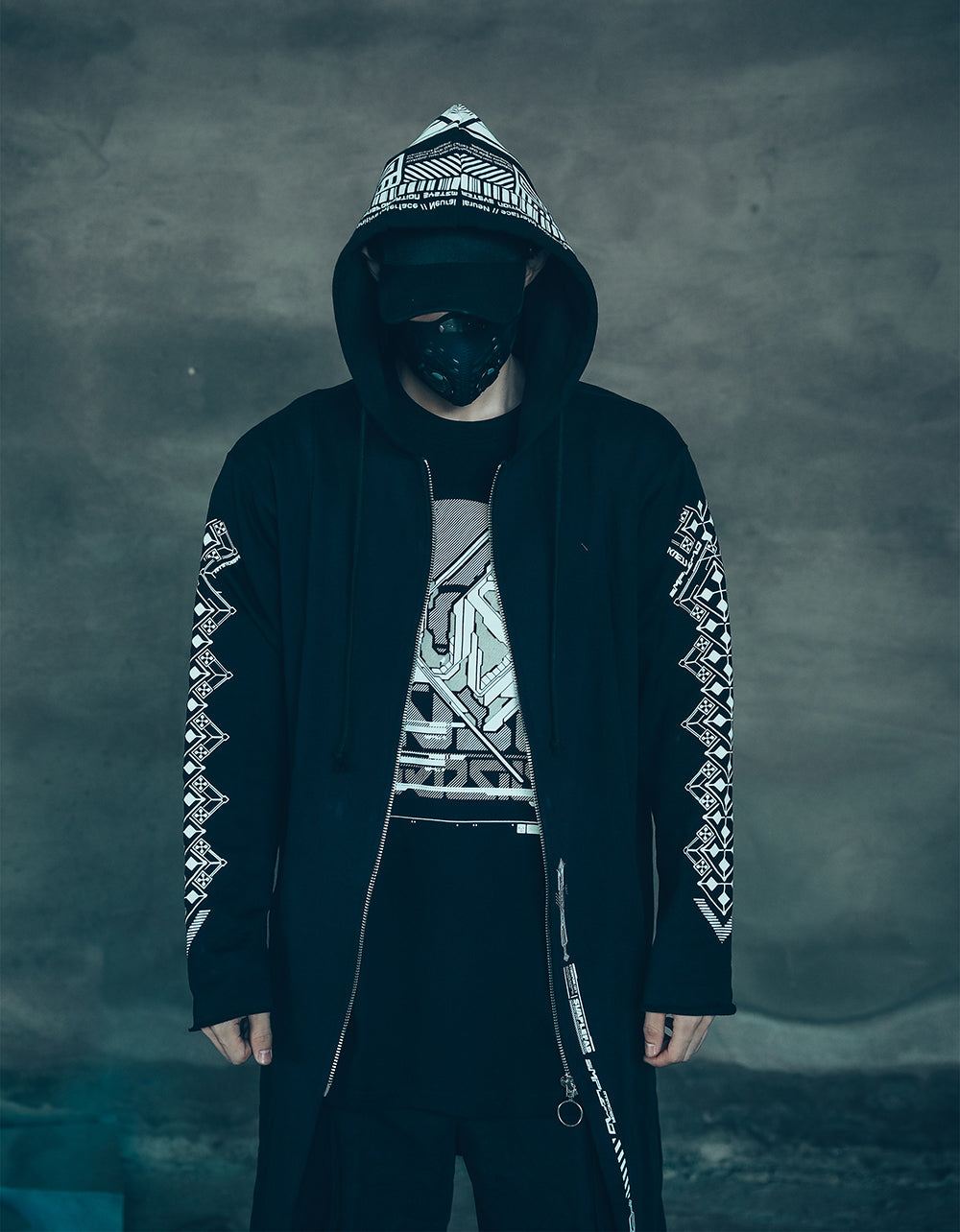 Cyber Alien Trench Coat