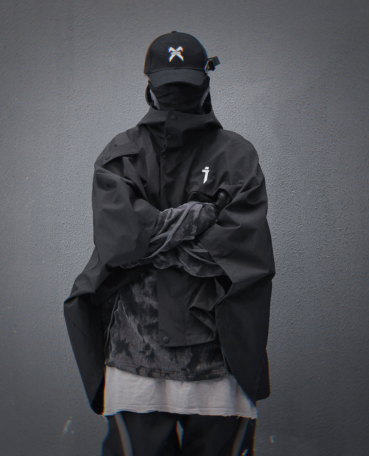 Black I-Tech Poncho