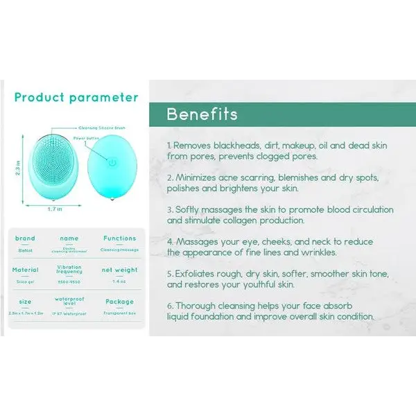 Electric Facial Cleansing Brush.