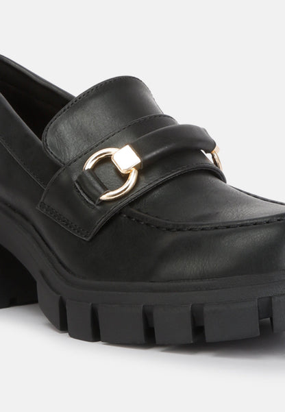 Evangeline Chunky Platform Loafers