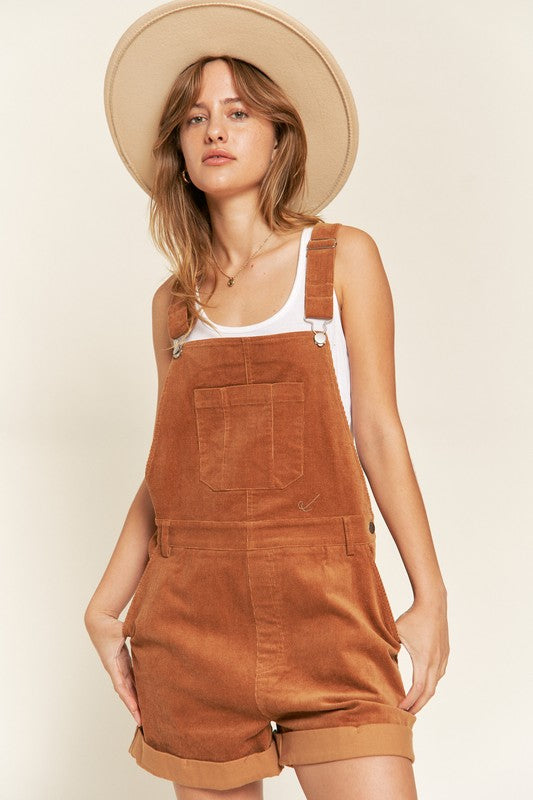 Corduroy Adjustable Shoulder Straps Overall