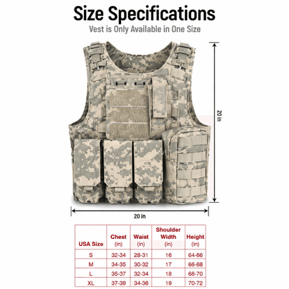 Tactical Military Tactical Plate Carrier Vest