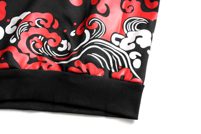 Red Demon Embroidered Sweater