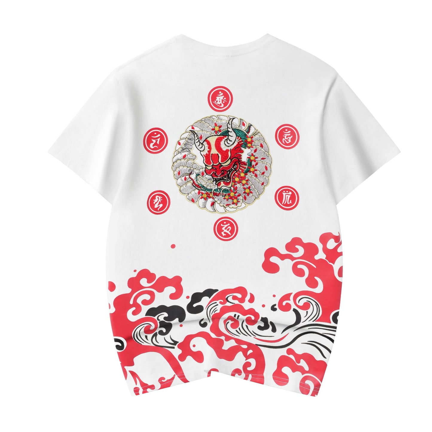 Red Demon Embroidered Tee