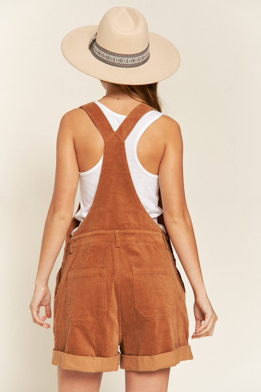 Corduroy Adjustable Shoulder Straps Overall