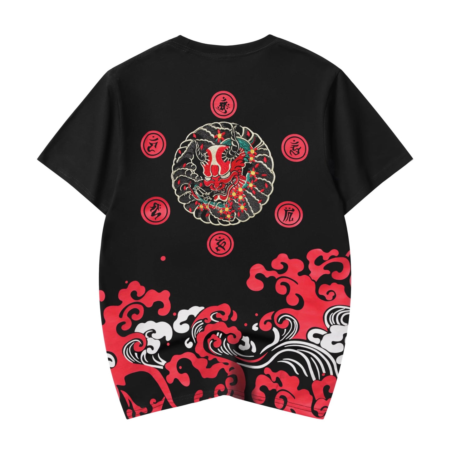 Red Demon Embroidered Tee