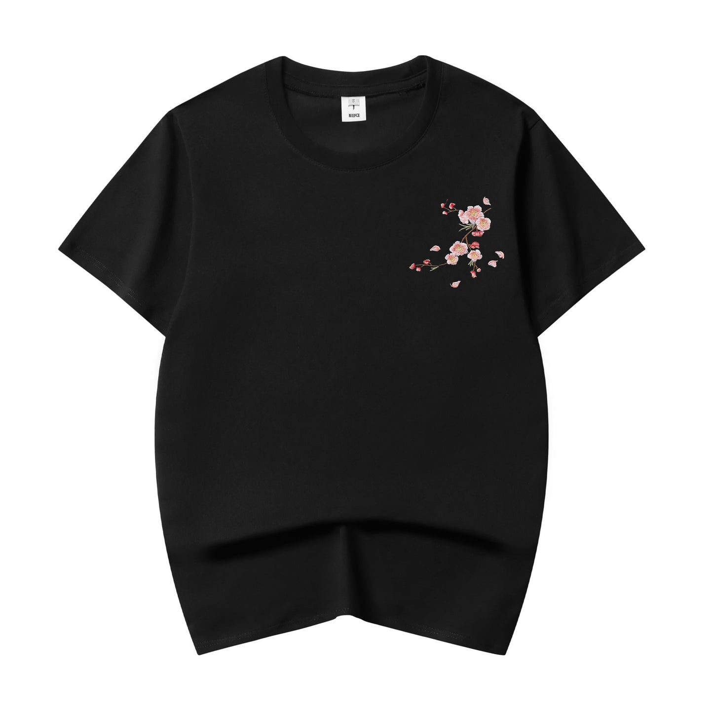 Sakura Flowers Embroidered Tee