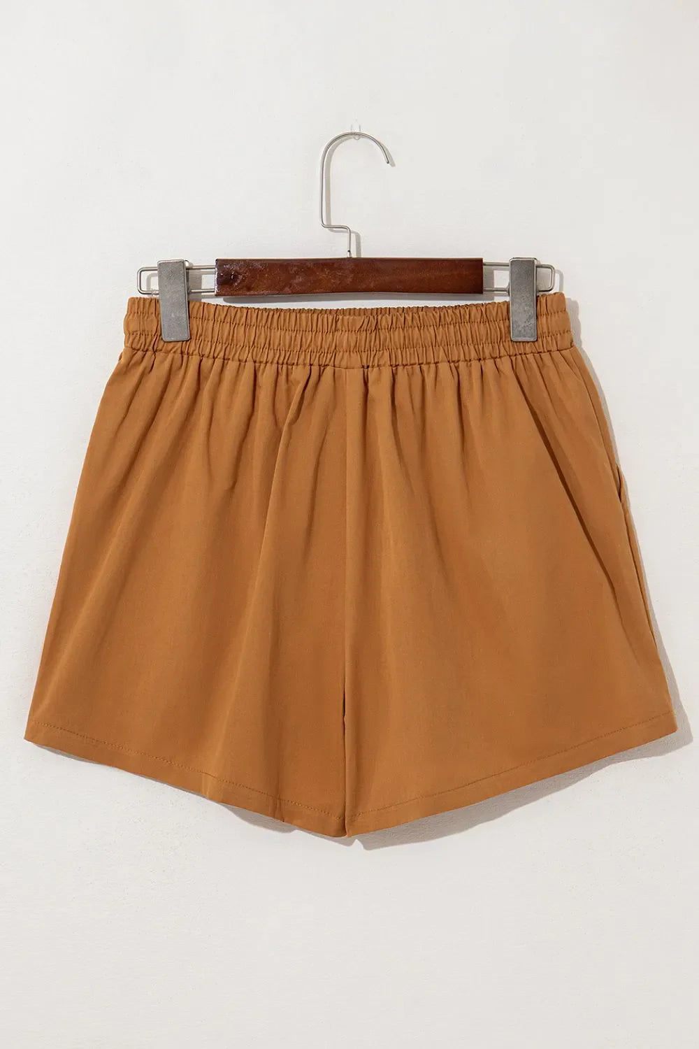 Embroidered Boho Tasseled Drawstring Elastic Waist Casual Shorts