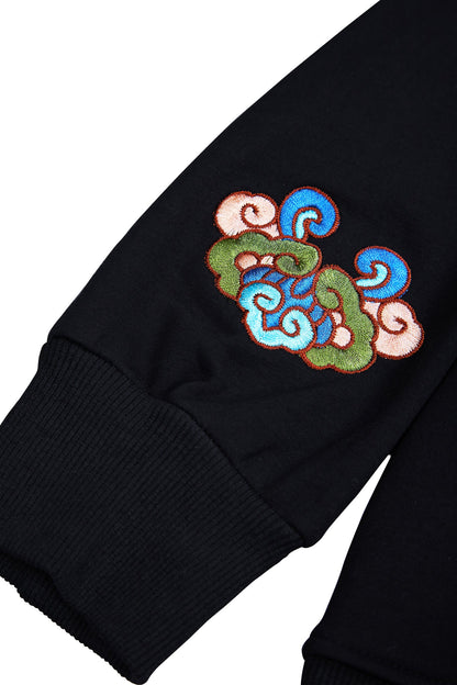 Mountains Embroidery Hoodie