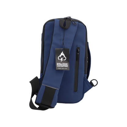FireBar Labs Smell Proof Executive Tech Cross Body w/USB-C Fast Charge Port - Hidden Lock