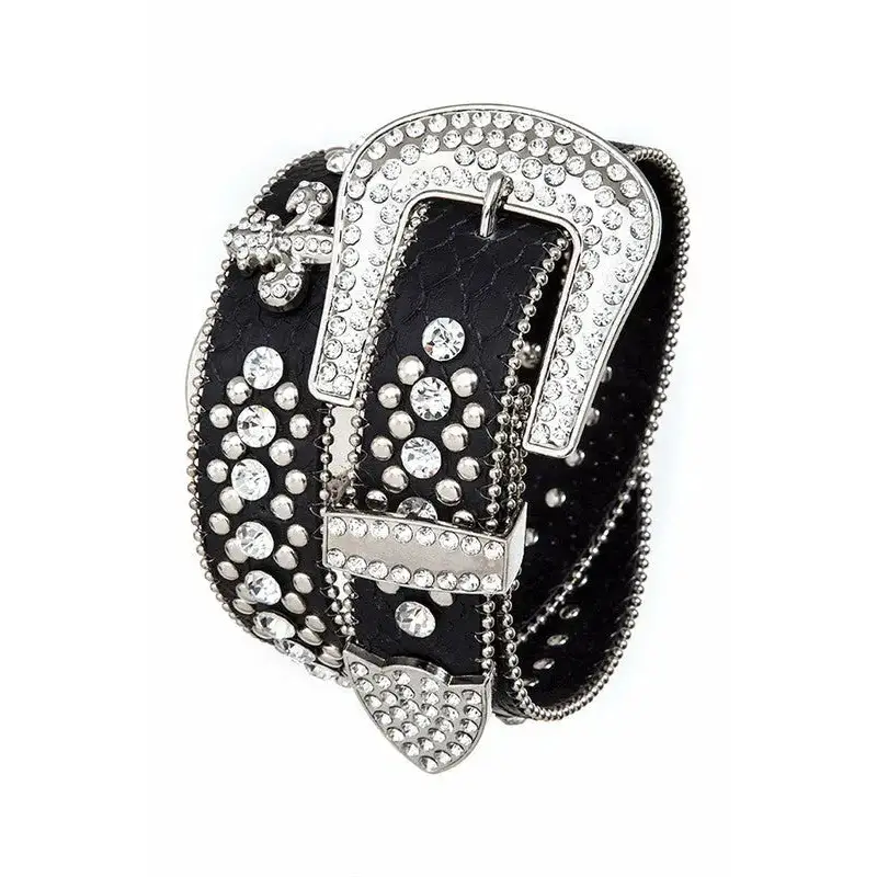 Fleur De Lis Leather Belt.