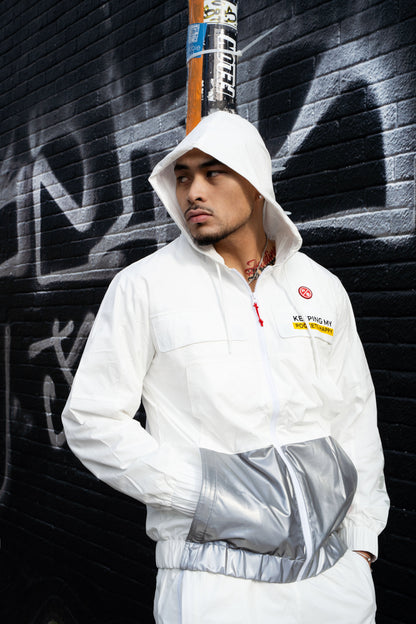 Happy Pockets Windbreaker Zip-Up Jacket