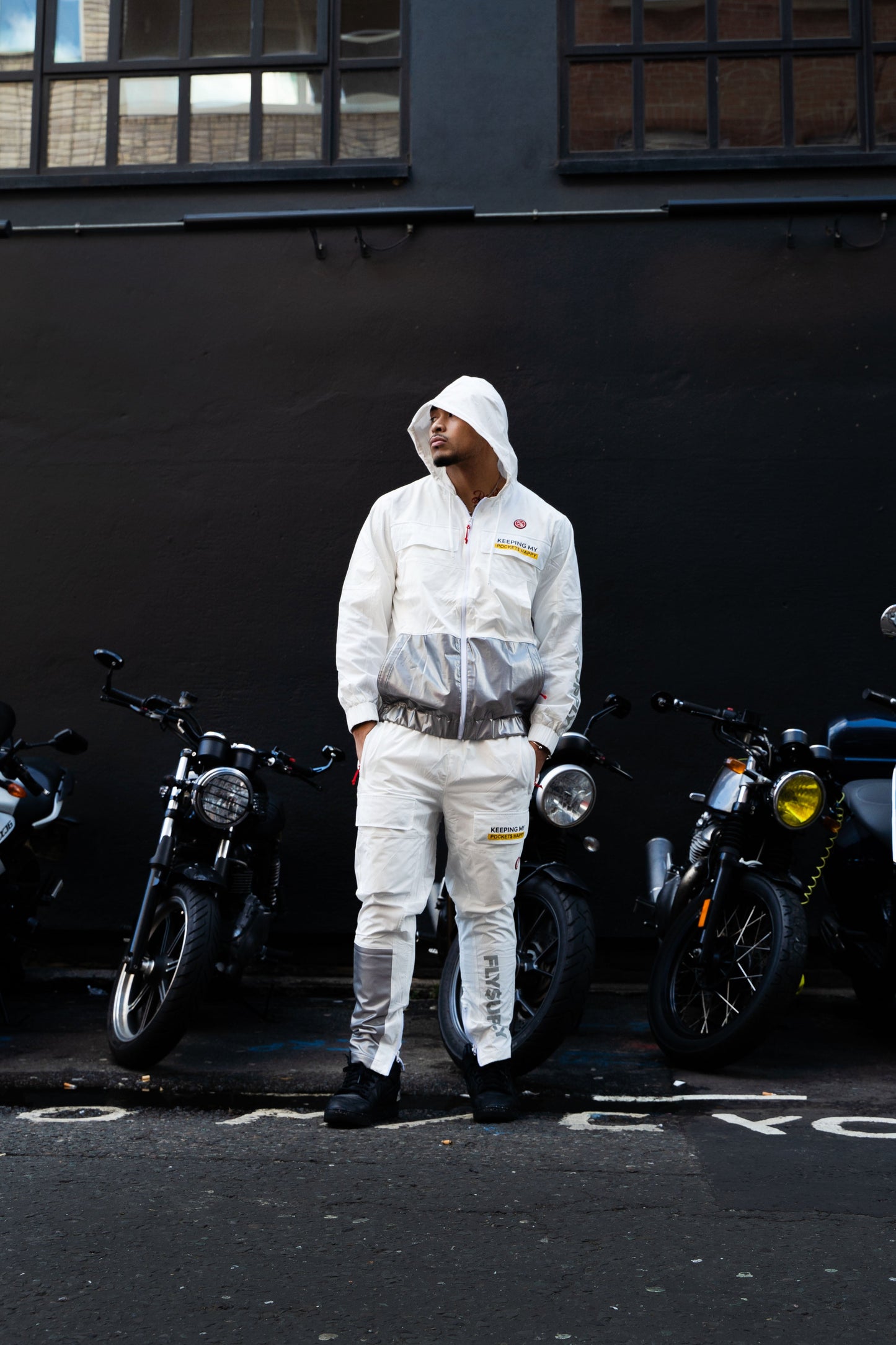 Happy Pockets Windbreaker Zip-Up Jacket