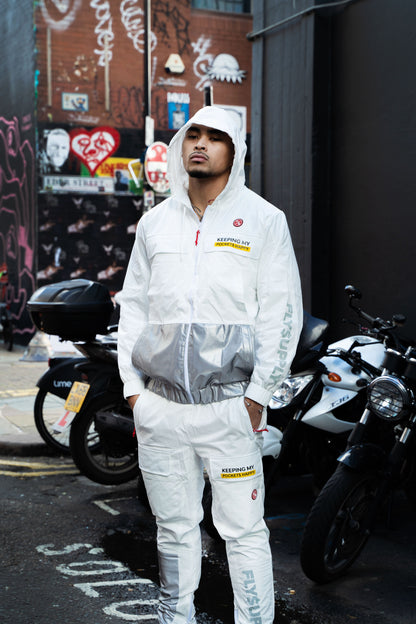 Happy Pockets Windbreaker Zip-Up Jacket
