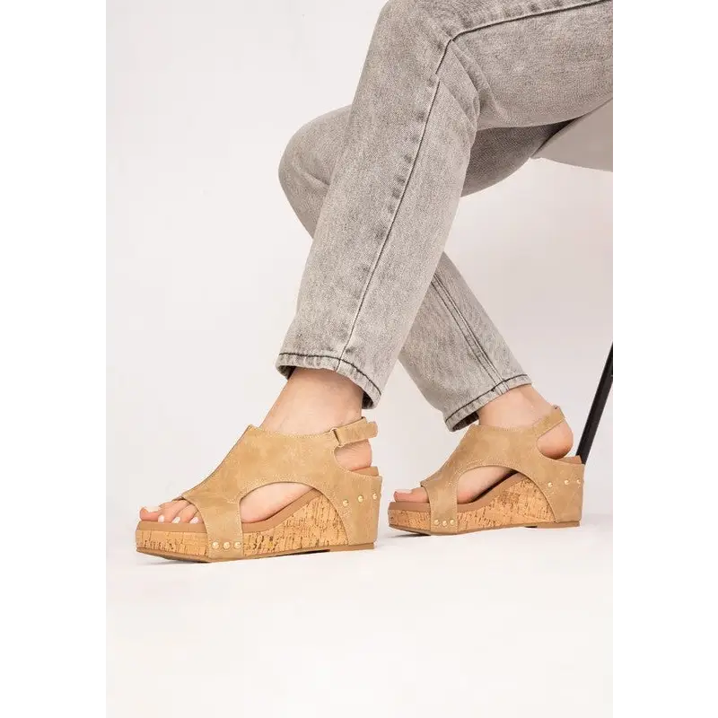 HANNAH THICK SOLE ROMAN WEDGES - PLATFORMS.