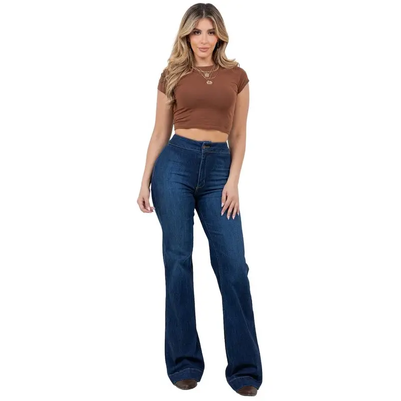 Harley Wide Leg Dark Blue Denim.