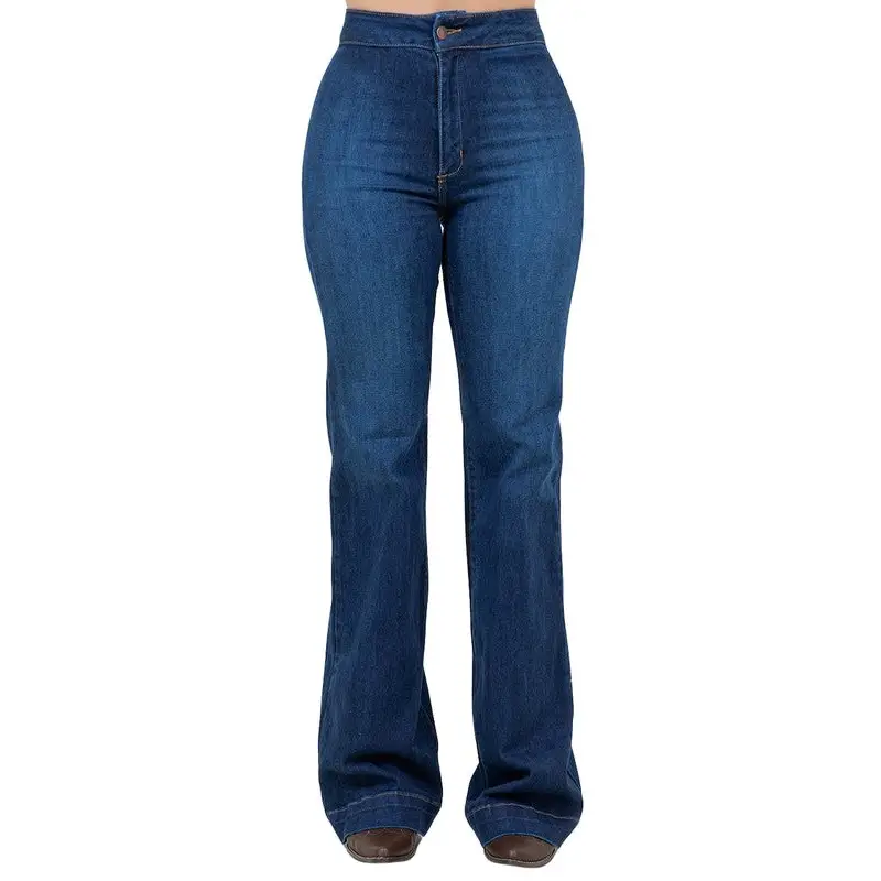 Harley Wide Leg Dark Blue Denim.