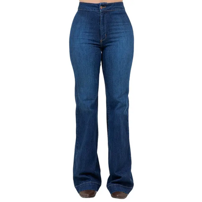 Harley Wide Leg Dark Blue Denim.