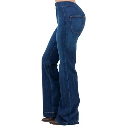 Harley Wide Leg Dark Blue Denim.