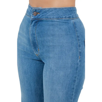 Harley Wide Leg Med Blue Denim.