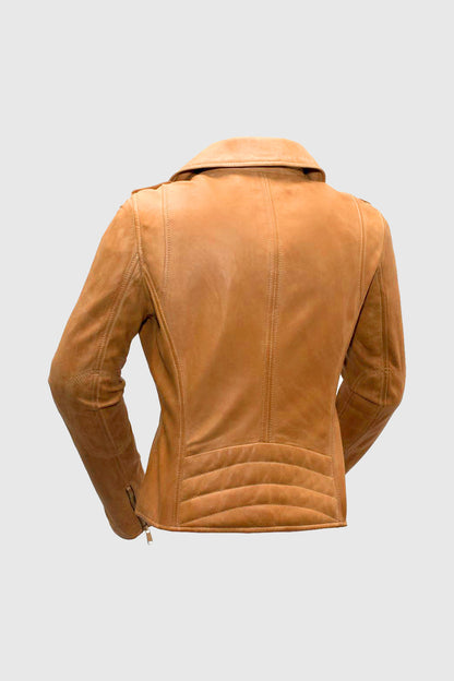 Harper Women's Lambskin Leather Moto Jacket