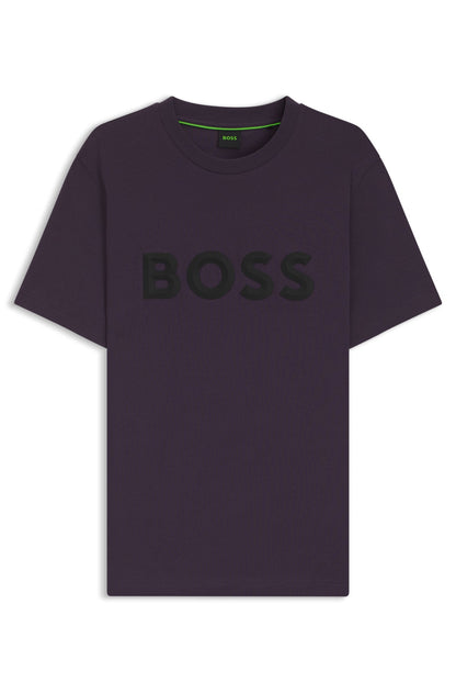 Green Iconic Zone Tee | Dark Purple